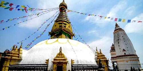 Swayambhunath Stupa darshan in Nepal tour